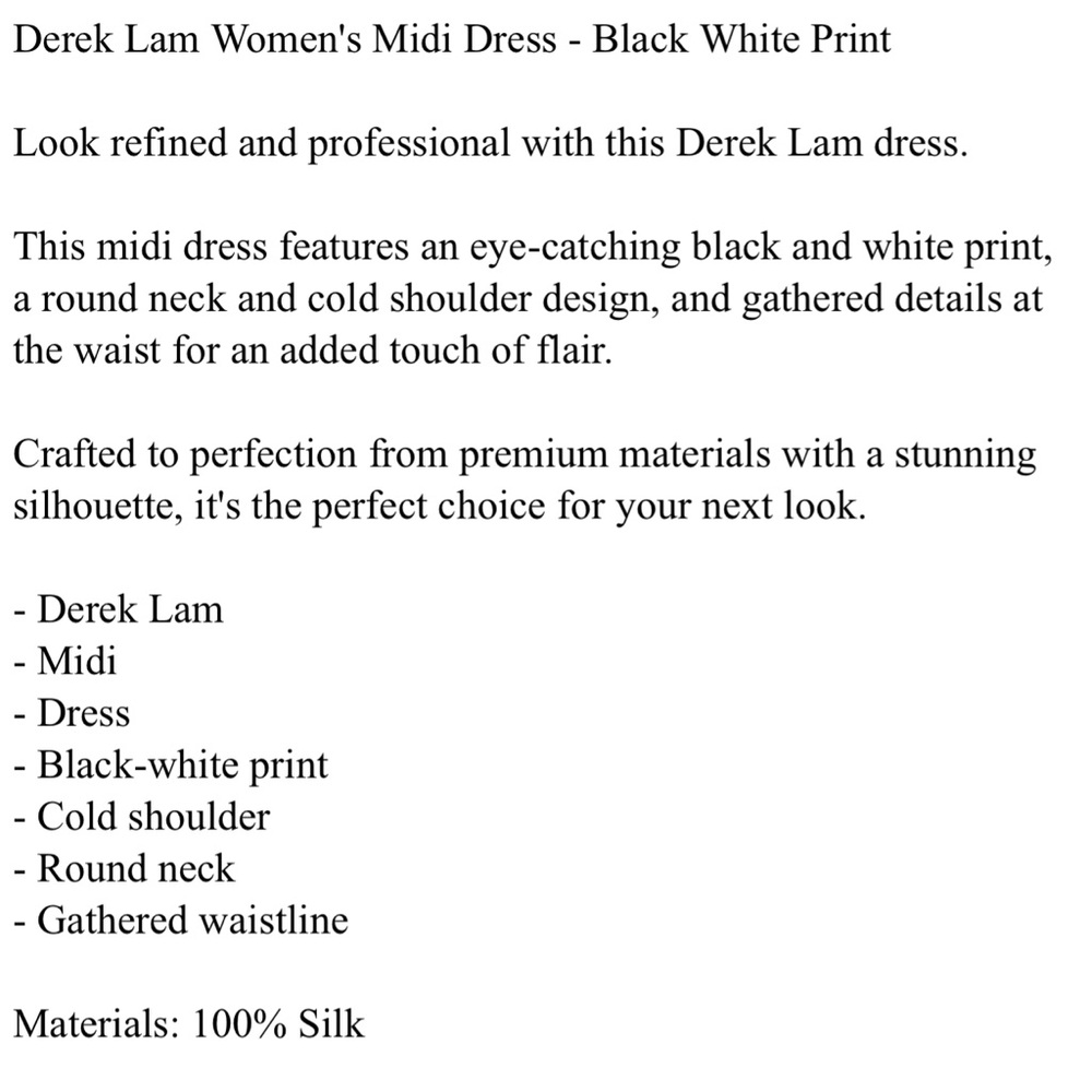 10 Crosby Derek Lam Chevron midi dress size 8 nwot really pretty - Picture 9 of 11